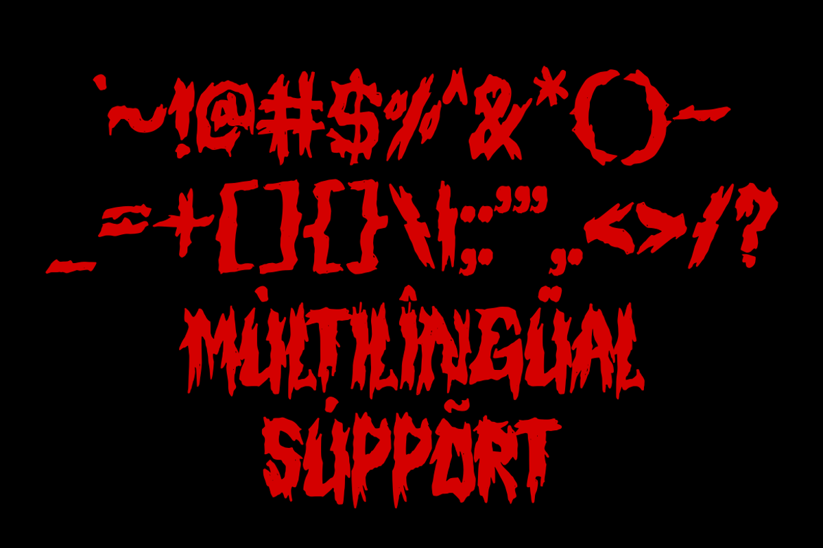 KEDALON - Horror Font, a Symbol Font by GFRcreative (Photo 3 of 4)