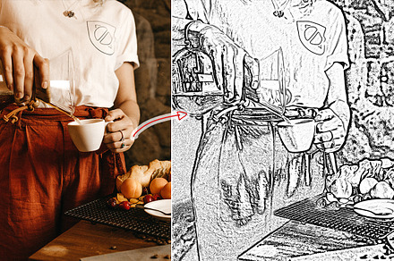 (50% off) Sketch Oil Paint Action