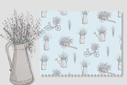 Watercolor Lavender Pattern, a Pattern Graphic by Lady Bruniere Design (Thumbnail 4 of 14)