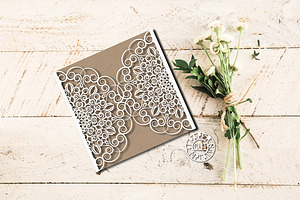 Wedding Card For Paper Cutting.