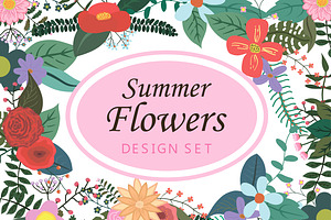 Summer Flowers Set