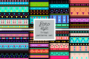 8 Boho tribal style patterns, a Pattern Graphic by DinaraChernaya ...