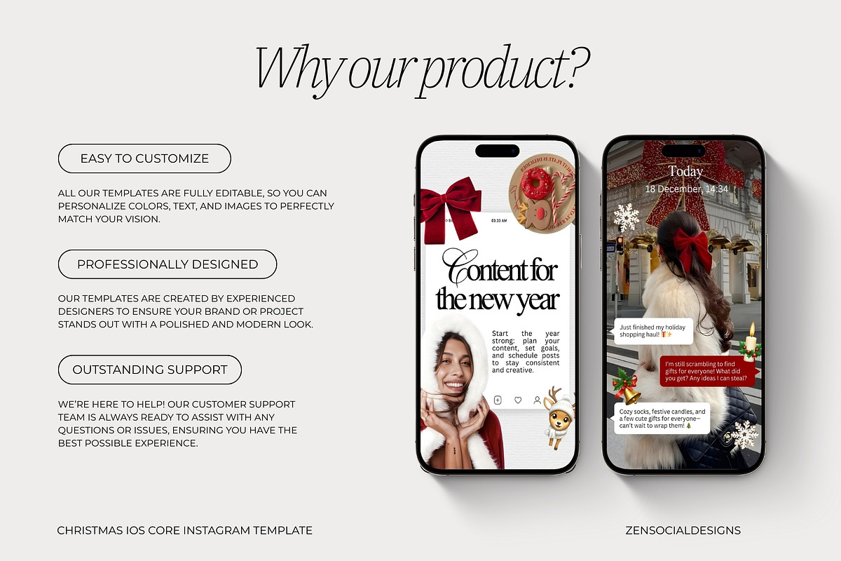 Christmas iOS Core Template, a Social Media Template by ZenSocialDesigns (Photo 5 of 9)