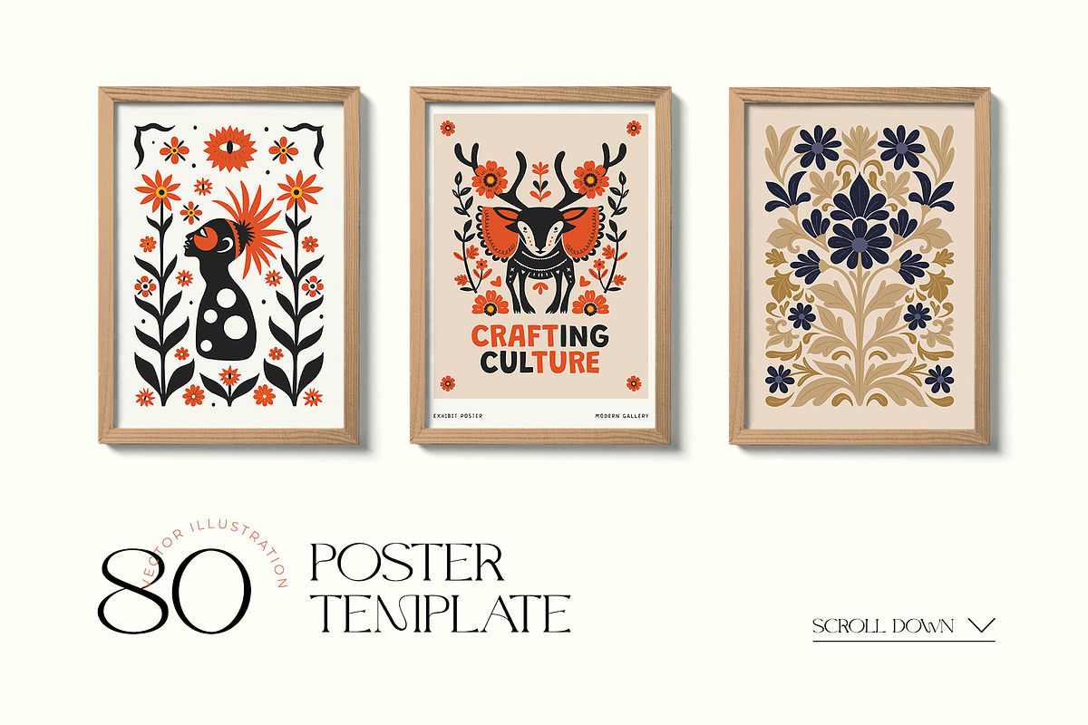 Modern Folk | Wall Art Creator, an Object Graphic by Leleka.Store (Photo 5 of 20)