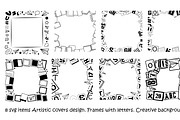 8 svg items Artistic frames design., a Background Graphic by SketchArtStudio (Thumbnail 1 of 3)