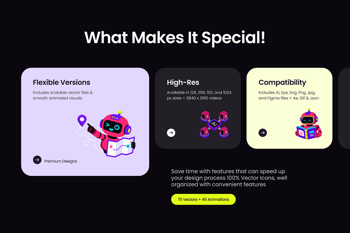 Bundle of Flat AI Icons, a Duotone Icon by Creative Stall (Photo 2 of 11)