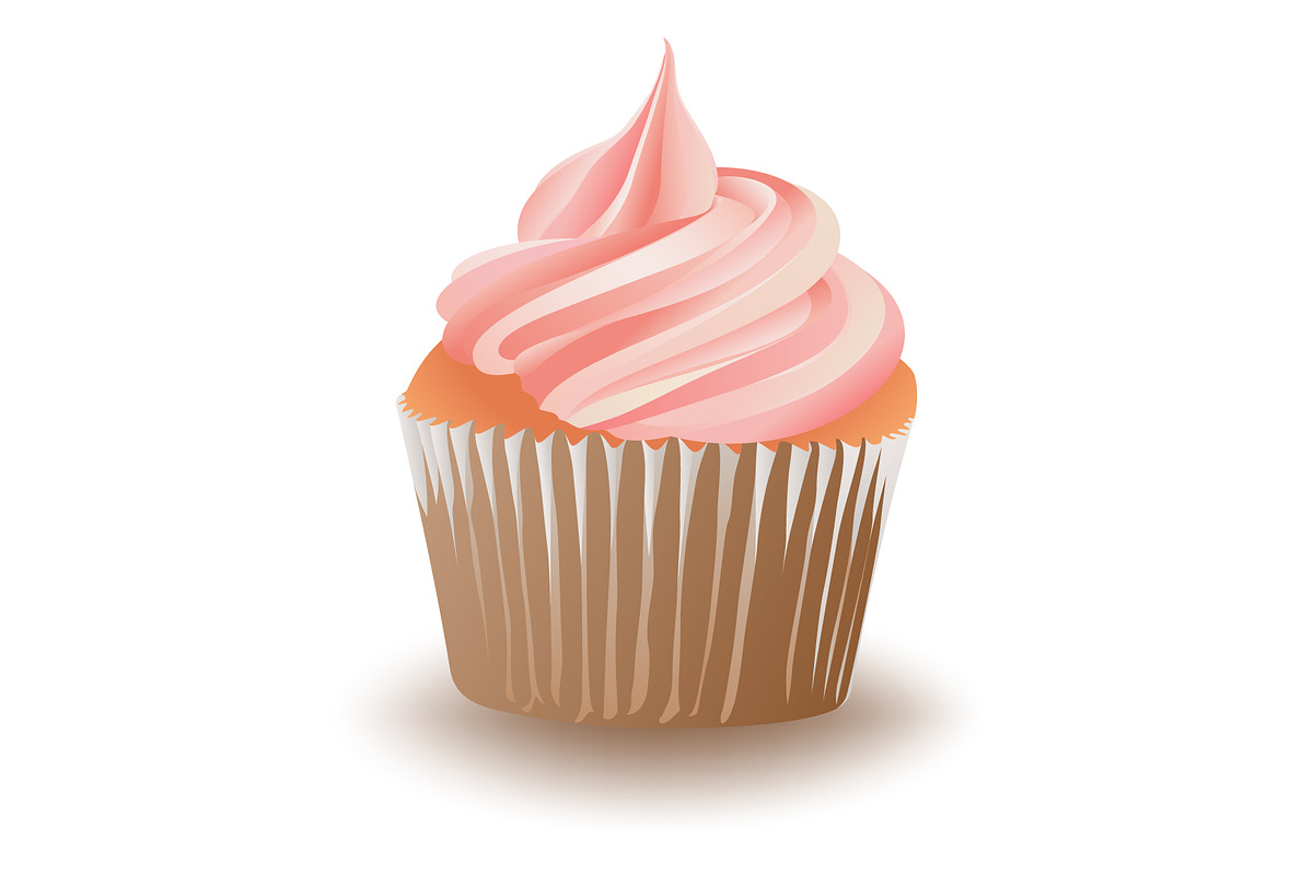 Cupcake with Pink Cream, an Object Graphic by Ghagra (Photo 2 of 4)