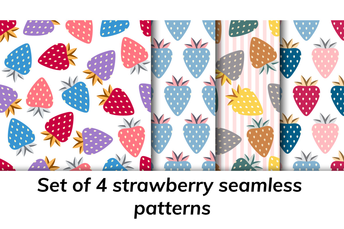 Strawberry patterns seamless, a Pattern Graphic by jelisua88 (Photo 1 of 4)