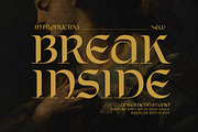Break Inside Display, a Serif Font by Letterhend Studio (Thumbnail 1 of 9)