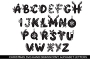 Christmas SVG alphabet holiday, an Object Graphic by SketchArtStudio (Thumbnail 2 of 3)