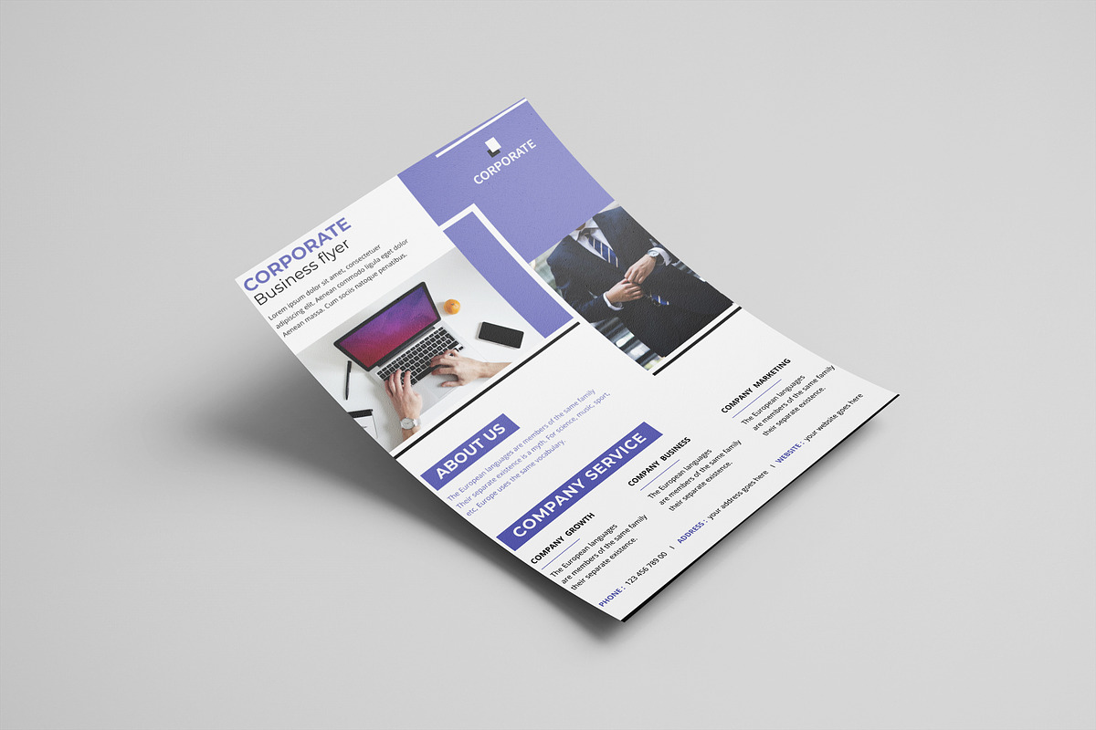 Corporate Business Flyer Template, a Flyer Template by UI_Expert (Photo 1 of 3)