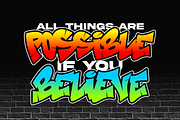 Brick Edgie - Powerful Graffiti Font, a Blackletter Font by figuree studio (Thumbnail 2 of 7)