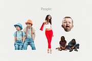 250+ Elements - Collage Creator Pack, an Object Graphic by Digi Life (Thumbnail 21 of 32)