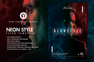 NEON STYLE Flyer Template