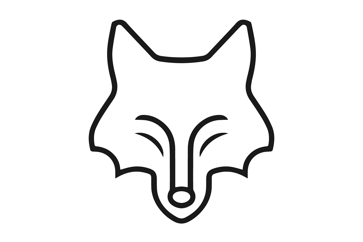 Line Fox Logo, a Branding & Logo Template by Rhealea_Design