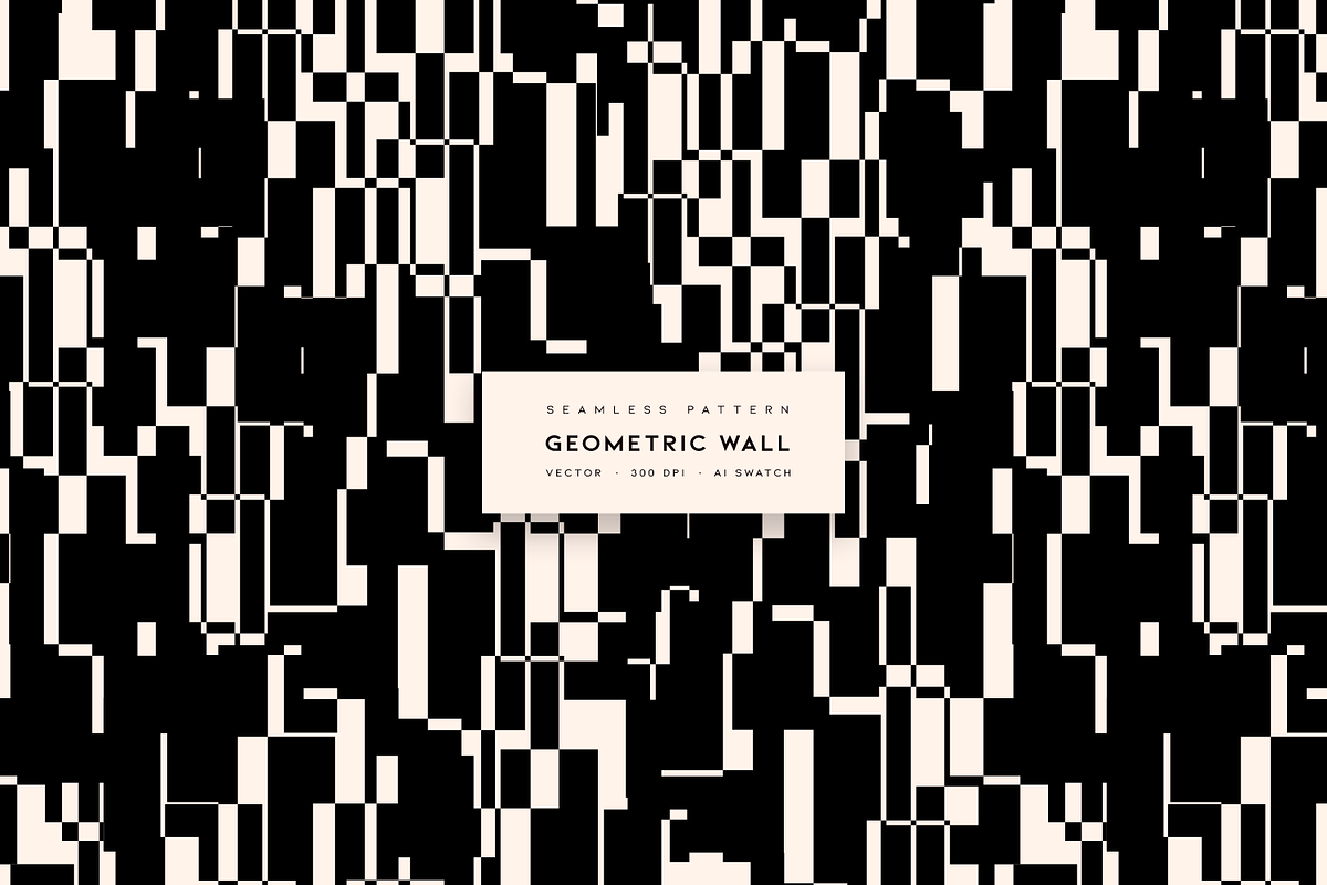 Geometric Wall | Vector Pattern, a Pattern Graphic by MalyskaStudio