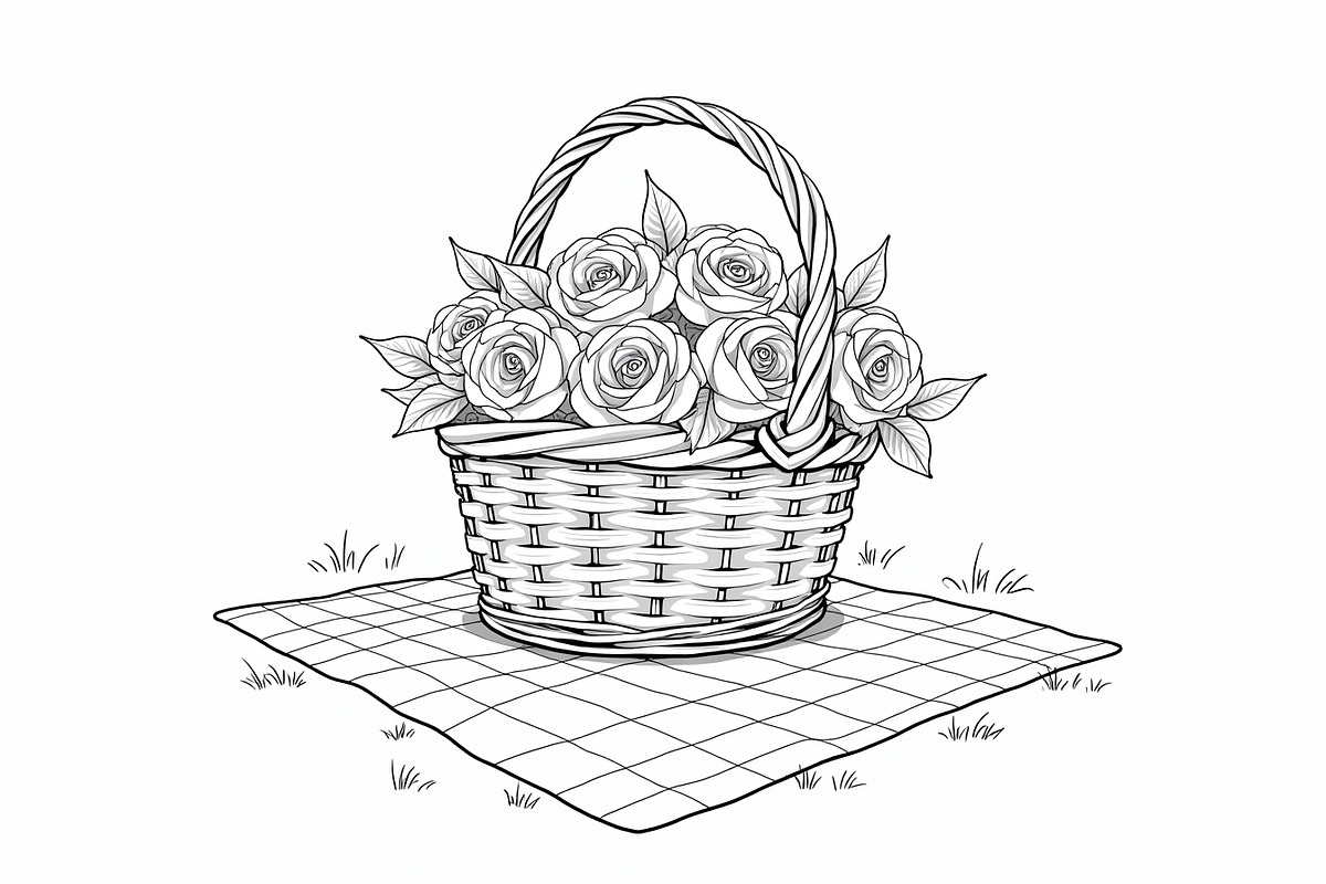 Flower Basket Bundle, an Illustration by musafir_fashion (Photo 2 of 9)