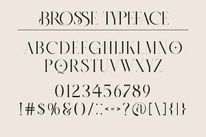 BROSSE Classy Ligature Serif