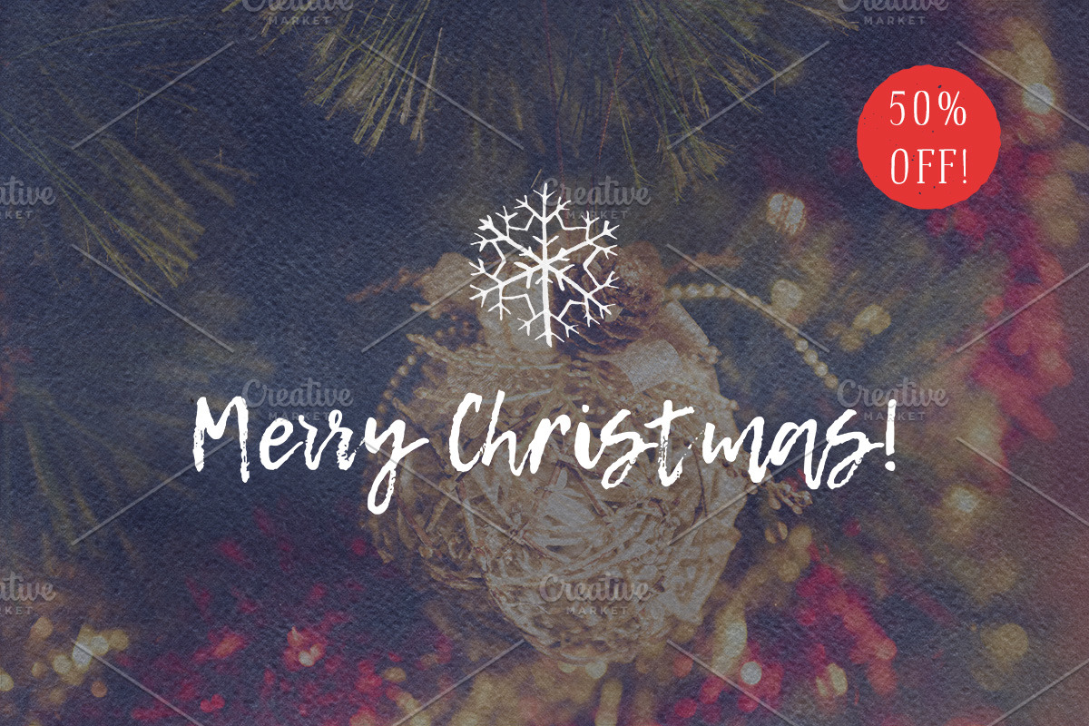 Merry Christmas Cards, a Card Template by Nazar Hrabovyi (Photo 1 of 7)