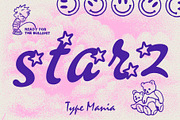 Starz TM – Sparkle Font, a Script Font by Type Mania (Thumbnail 1 of 12)