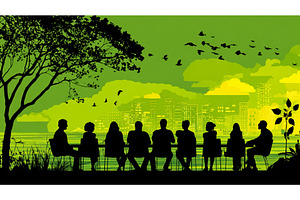 A corporate gathering where experts, a Business Photo by ZinetroN