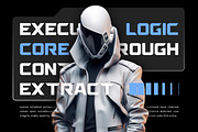 Harmone Futuristic Display Font, a Sans Serif Font by Rasio Studio (Thumbnail 3 of 7)