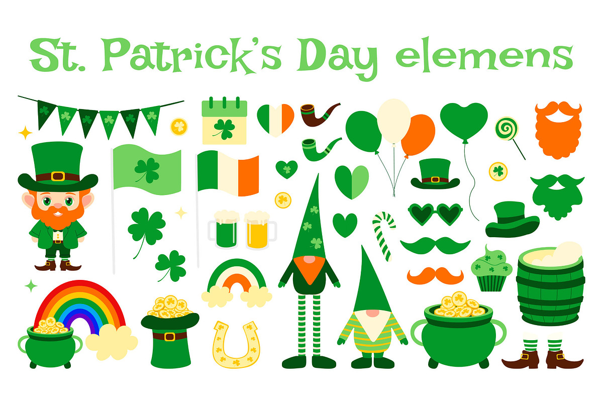 St. Patrick's Day set, an Object Illustration by mArtstore (Photo 2 of 4)