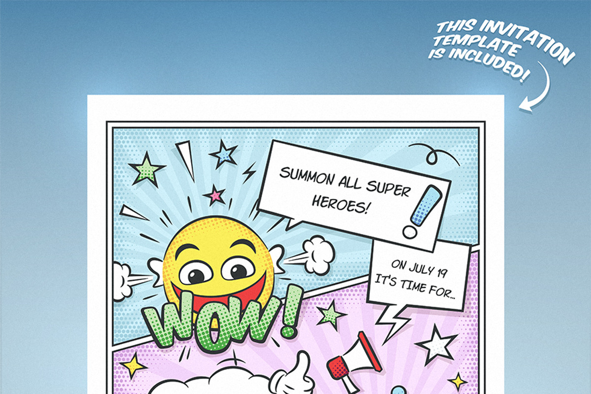 Comic Book Elements, an Object Illustration by Mera Pixels (Photo 4 of 4)