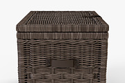 Wicker Storage Trunk 05 Walnut Brown, an Object 3D Model by Markelos (Thumbnail 5 of 10)