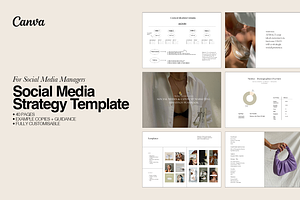 Social Media Strategy Template, a Social Media Template by montanasocials
