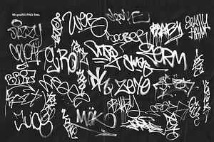 105 Graffiti & Torn Paper PNG Vol.3