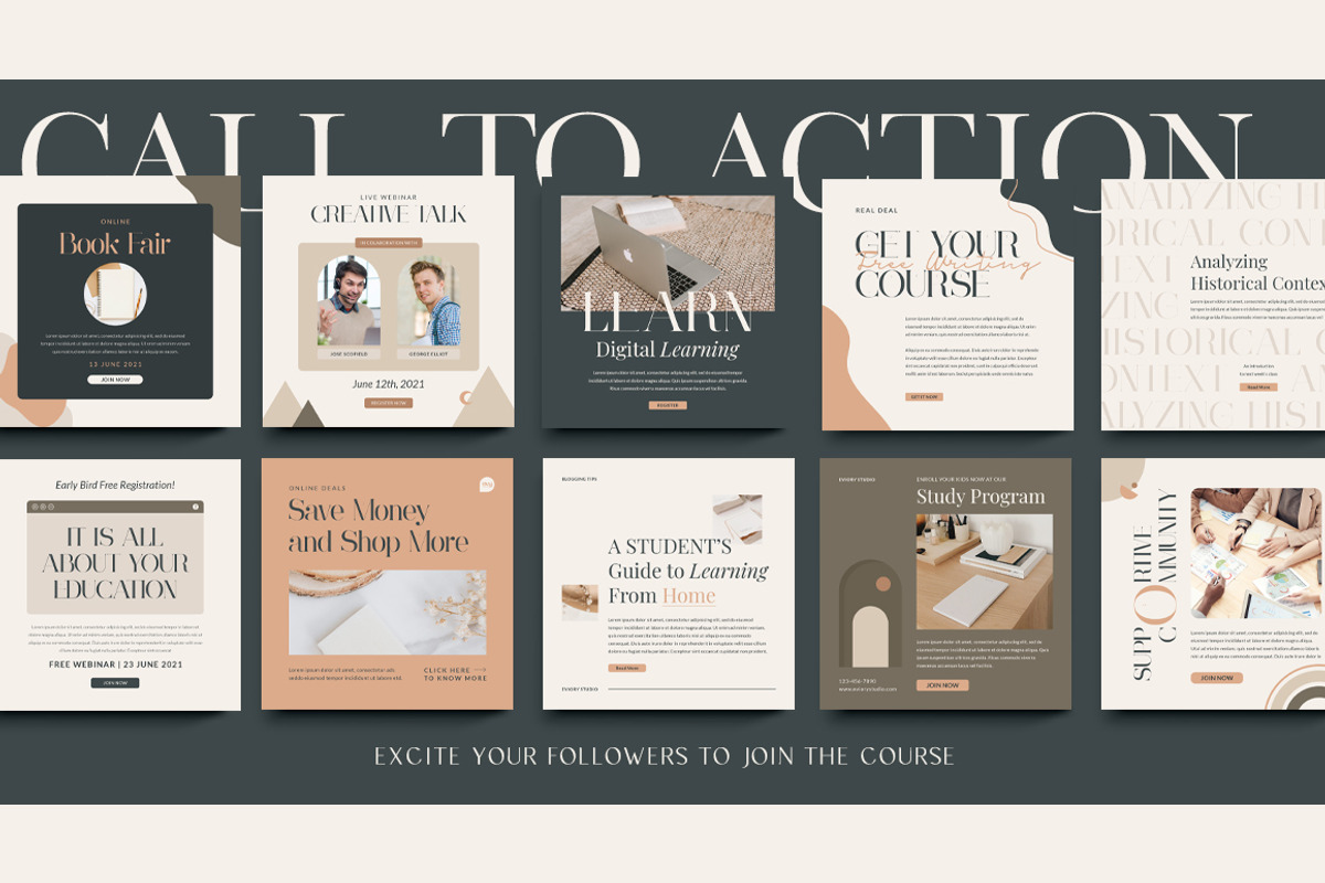 Instagram For eCourse Coach CANVA PS, a Social Media Template by Eviory (Photo 24 of 56)