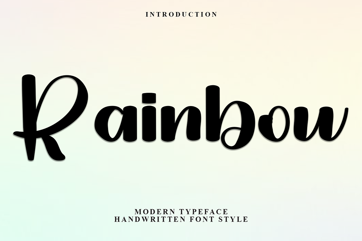 Rainbow, a Handwritten Font by InermediaSTUDIO (Photo 1 of 7)