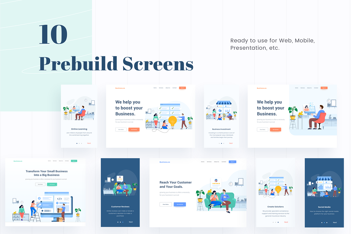 Startup Business Illustration Pack, a Templates & Theme by Graphicdunk (Photo 5 of 7)