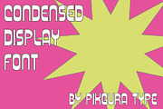 Trainway - Condensed Display Font, a Handwritten Font by Pikgura (Thumbnail 5 of 5)