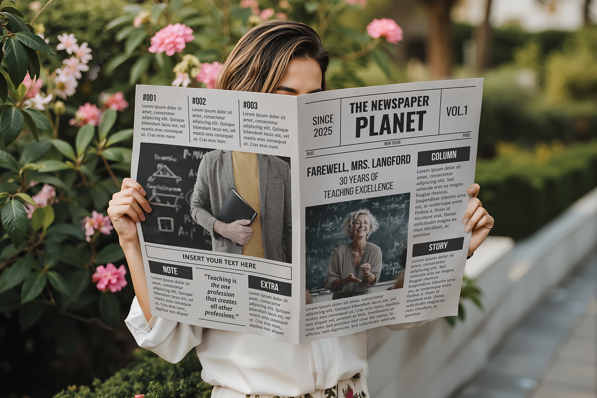 Vintage Newspaper Template, an Invitation Template by ZoloDesignHub (Photo 7 of 9)