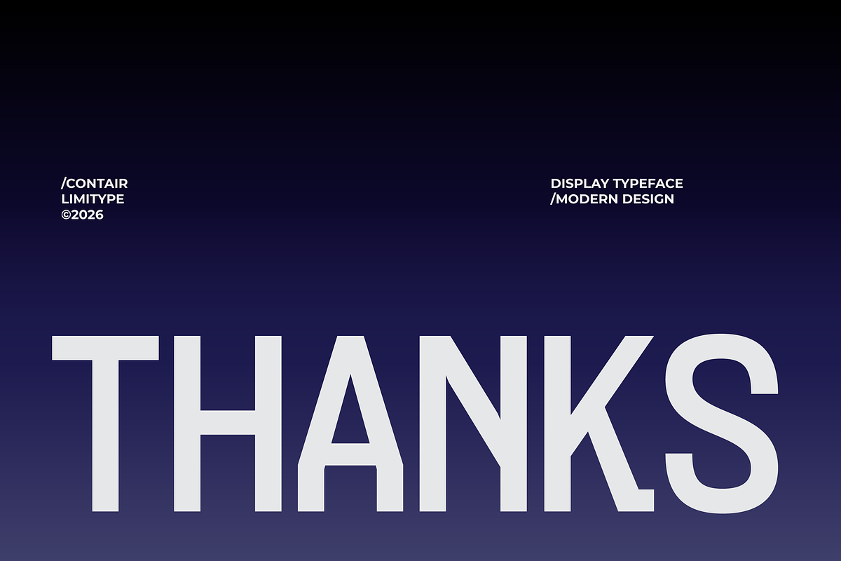 Contair - Monospaced Font, a Sans Serif Font by limitype (Photo 12 of 12)
