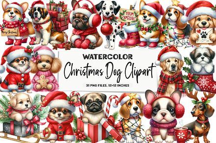 Christmas Dog Clipart