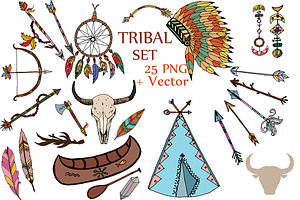 Tribal Clipart Set