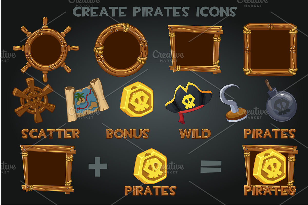 Set to create pirated icons and, an Object Graphic by BabySofja