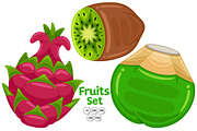 Fruits Set Vector #02, an Object Graphic by MEDZ (Thumbnail 3 of 3)
