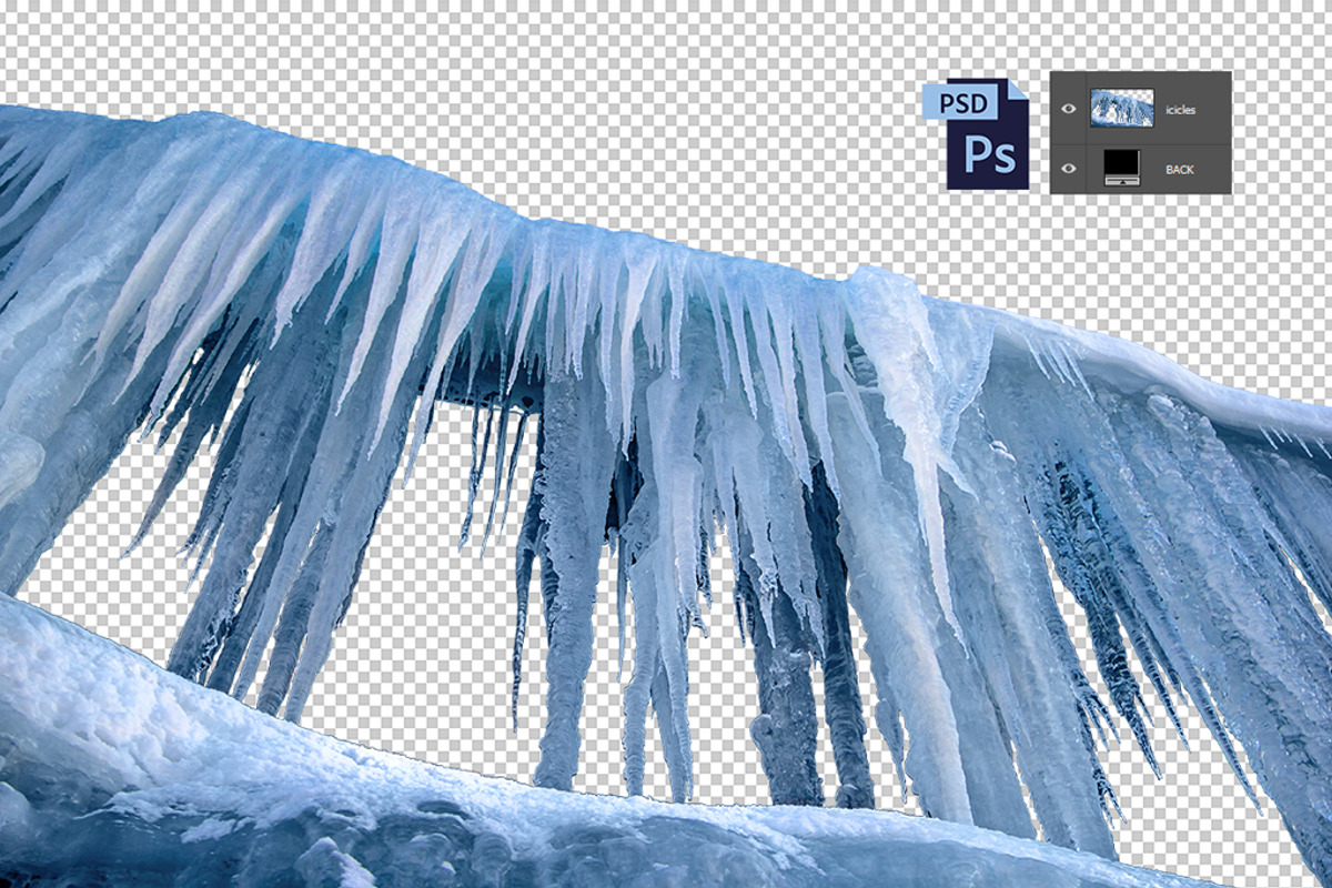 Icicles isolated from background, a Nature Photo by Countryside life (Photo 5 of 22)