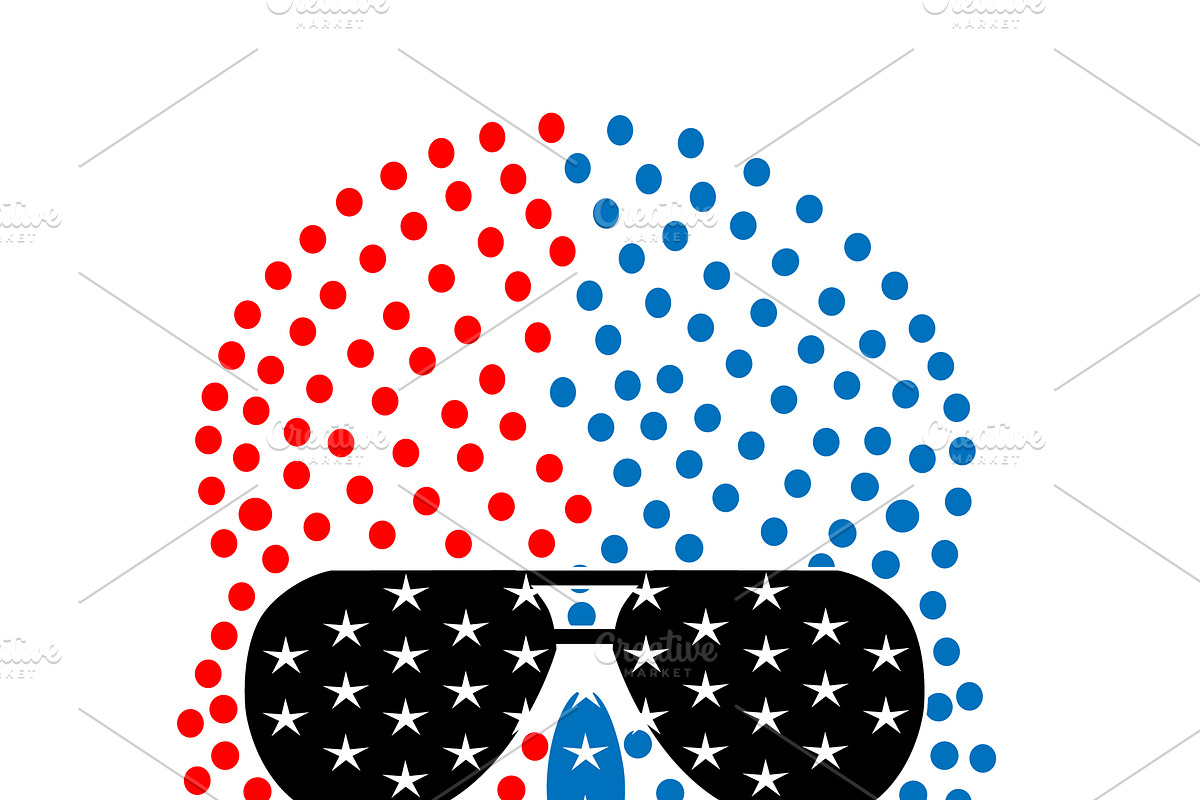 Skull icon with American USA flag, a Background Graphic by TeaGraphicDesign (Photo 4 of 4)