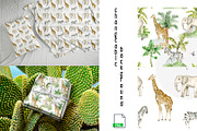 Jungles watercolor clip art, an Animal Illustration by Eves_Aquadreams (Thumbnail 9 of 12)