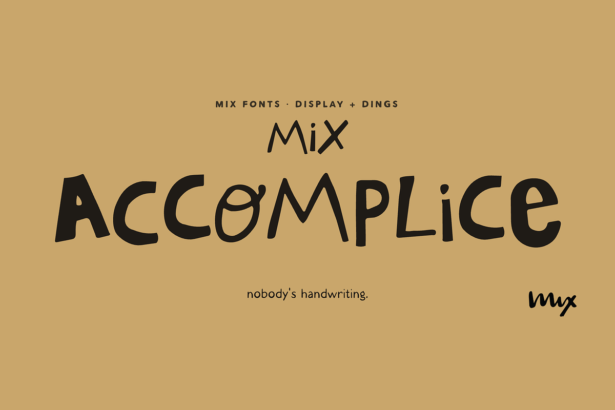 Mix Accomplice - A Ransom Note Duo, a Handwritten Font by Mix Fonts (Photo 1 of 13)