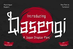 Qasengi Japan Font