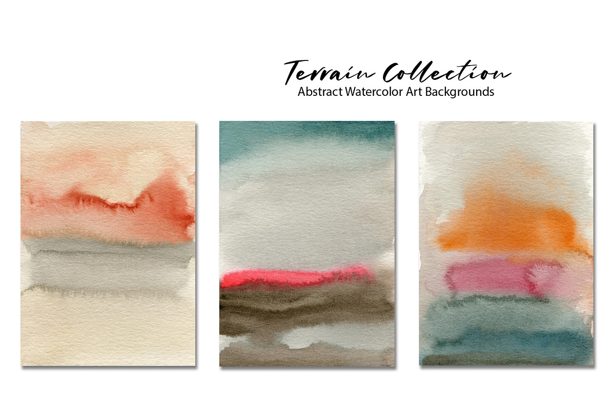 Terrain Watercolor Abstract Textures, a Texture Graphic by Marmoris.Arts (Photo 9 of 20)