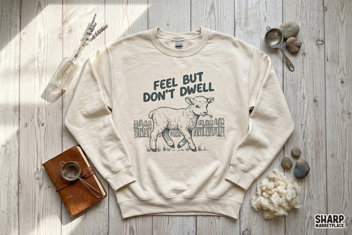Feel But Don't Dwell Lamb PNG, an Object Graphic by SharpMarketplace (Photo 3 of 6)