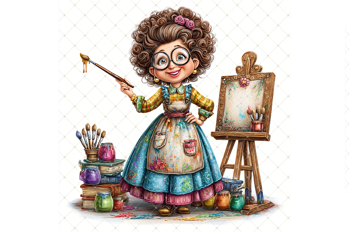 Artist Clipart JPG, a Person Illustration by Memories By Lea (Photo 9 of 19)