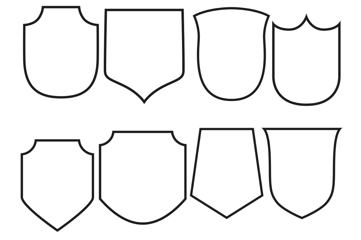 Shields Set 2 Procreate Brush Stamps, a Brush Add-On by Disasterology Ink (Photo 6 of 10)